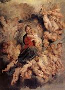 Peter Paul Rubens La Vierge a l'enfant entoure des saints Innocents oil